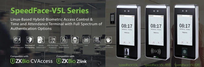ZKTeco Attendance &amp; Access Control Biometric Device Speedface V5L 