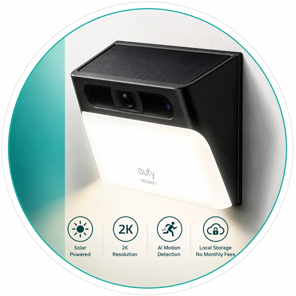 Eufy Solar Wall Light Cam S120